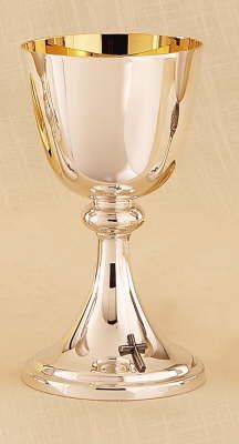 Silver Chalice With Scale Paten